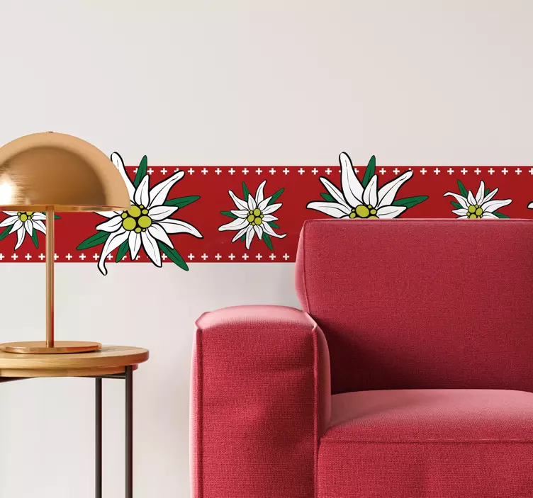 Edelweiss decalaj perete de pajiște - TenStickers