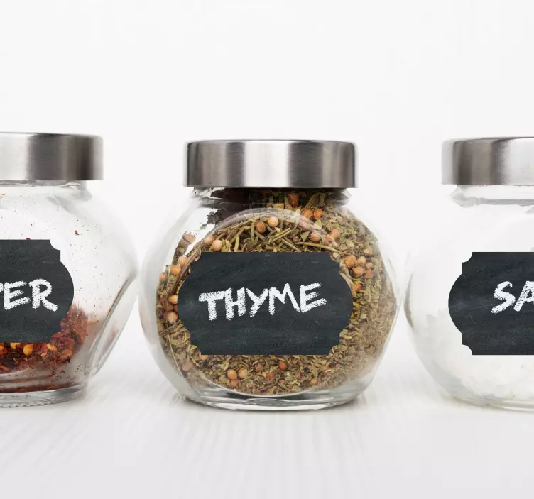 Etichetele de depozitare a bucătăriei scrie pe autocolant - TenStickers