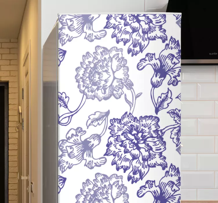 Etichete animale cu modele florale elegante - TenStickers
