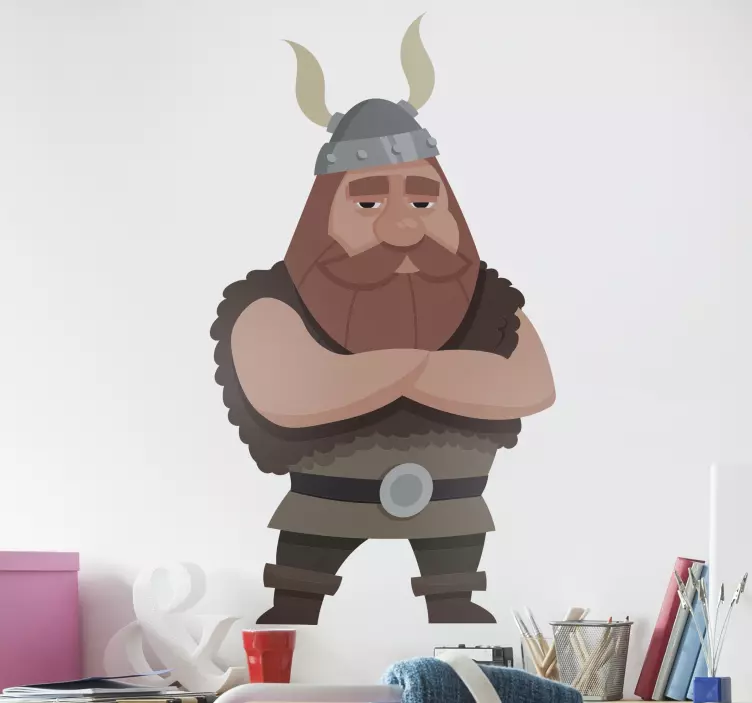 Etichete animale figurina războinic norse - TenStickers
