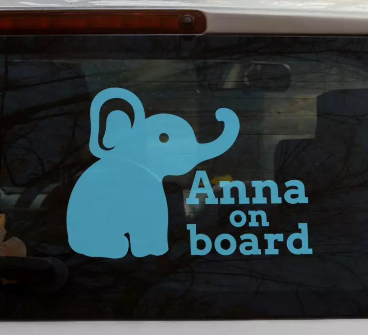 Etichete animale opțiune personalizare elefant - TenStickers