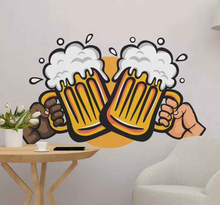 Etichete animale pentru căni de bere cheers - TenStickers