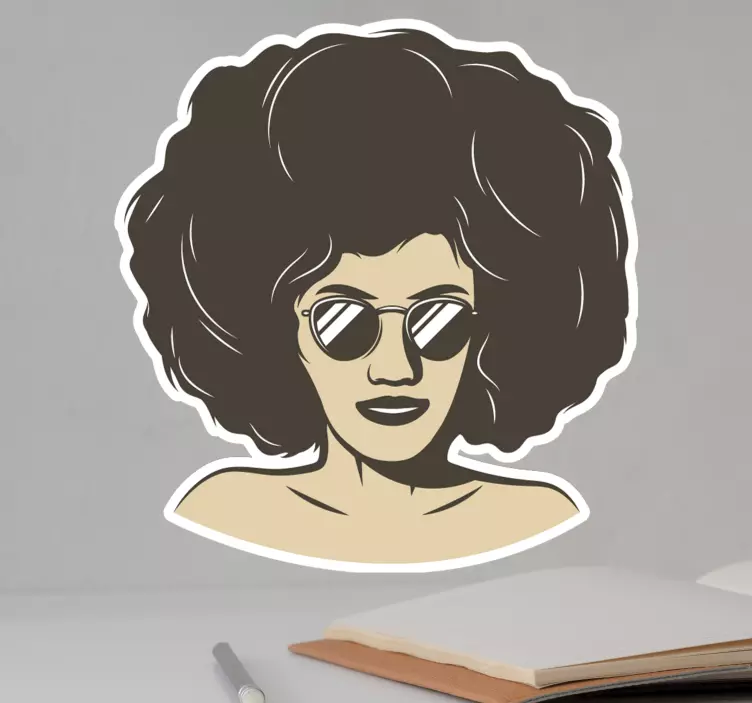 Etichete animale pentru femei afro stilate - TenStickers