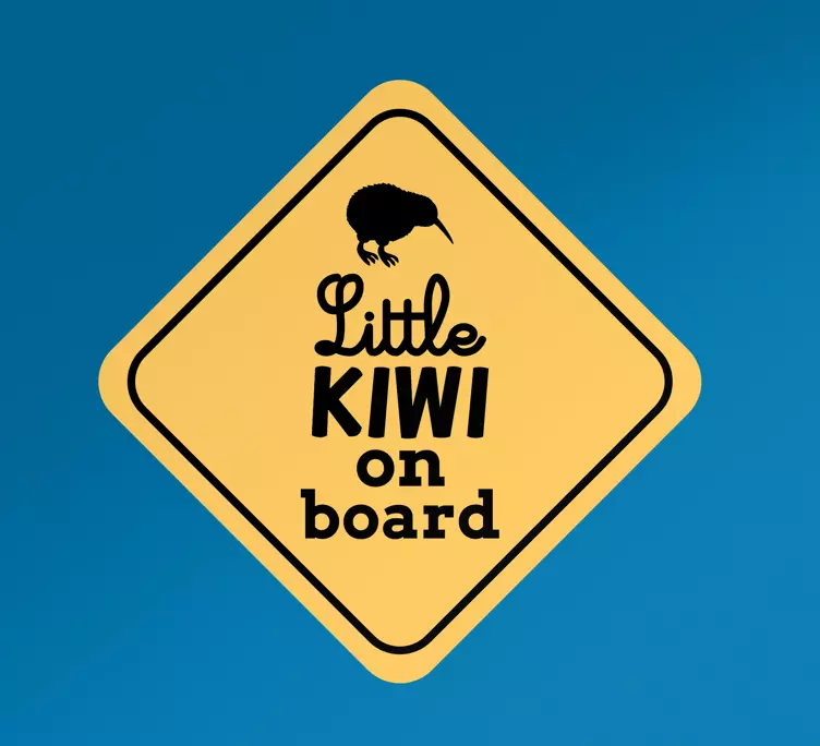 Etichete animale tabla micului kiwi - TenStickers
