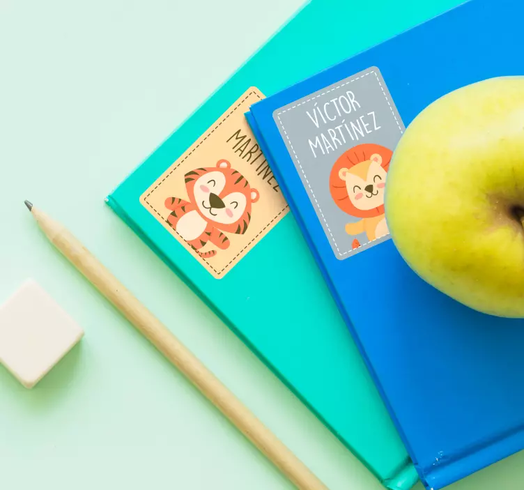 Etichete pentru caiete școlare autocolant educativ - TenStickers