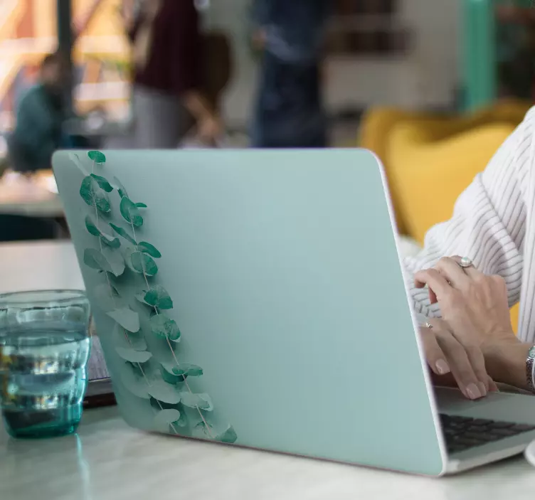 Autocolant pentru laptop cu imagini de eucalipt - TenStickers