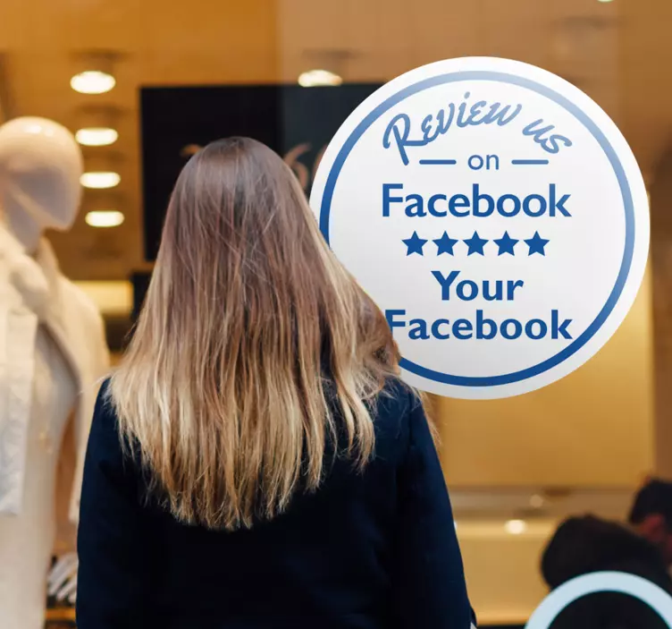 Facebook stick de fereastră - TenStickers