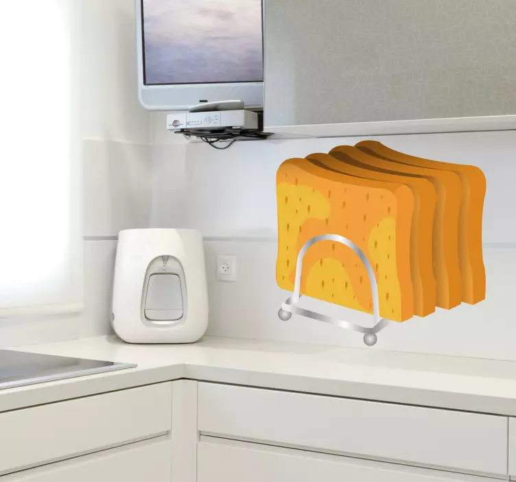 Felie pâine prăjită decal - TenStickers