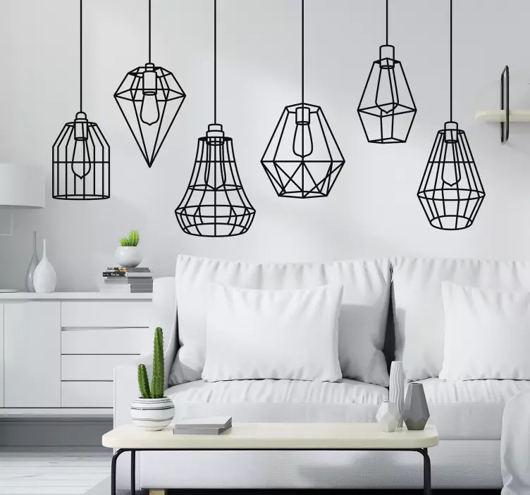 Felinar cu autocolant ușor siluetă - TenStickers