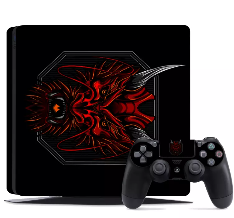 Autocolante ps4 dragon flaming - TenStickers