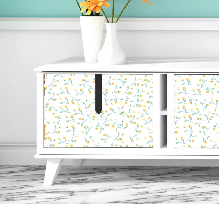 Flori galbene decor de perete decor de perete - TenStickers