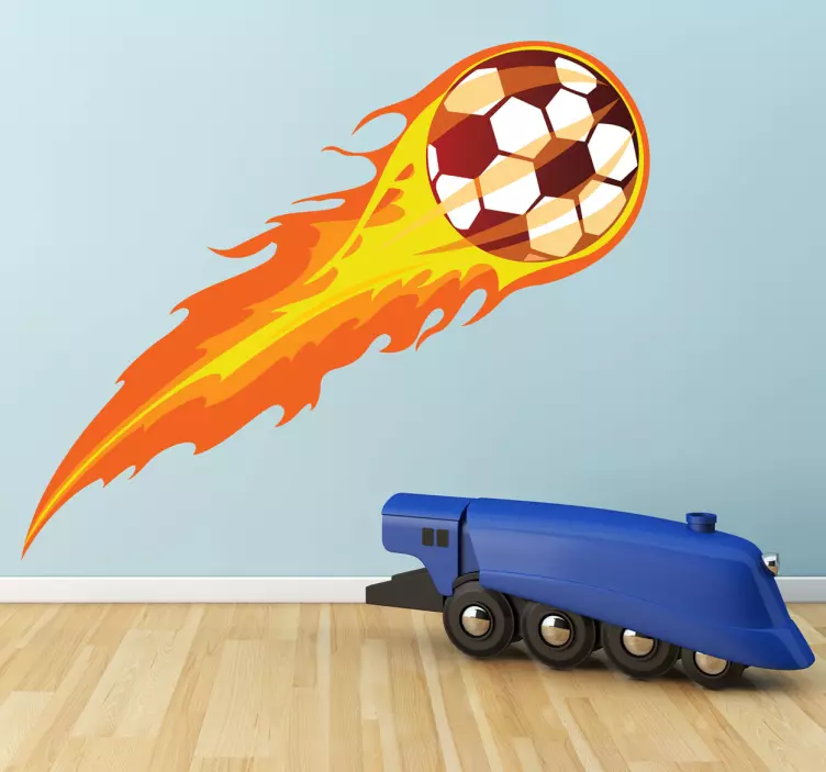 Fotbal pe autocolant foc copiilor - TenStickers