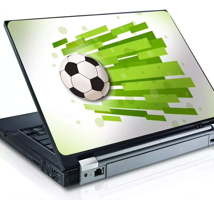 Fotbal sticker textil laptop - TenStickers