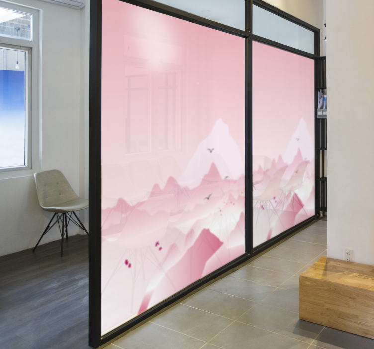 Autocolant geam de birou înghețat - TenStickers