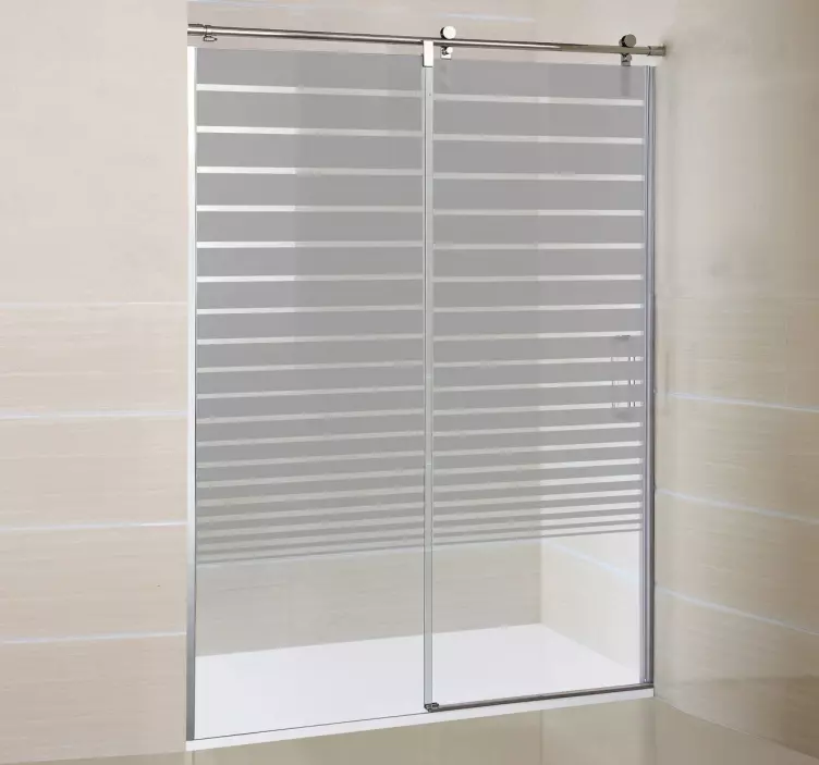 Gradient linii decorative de sticlă autocolant - TenStickers