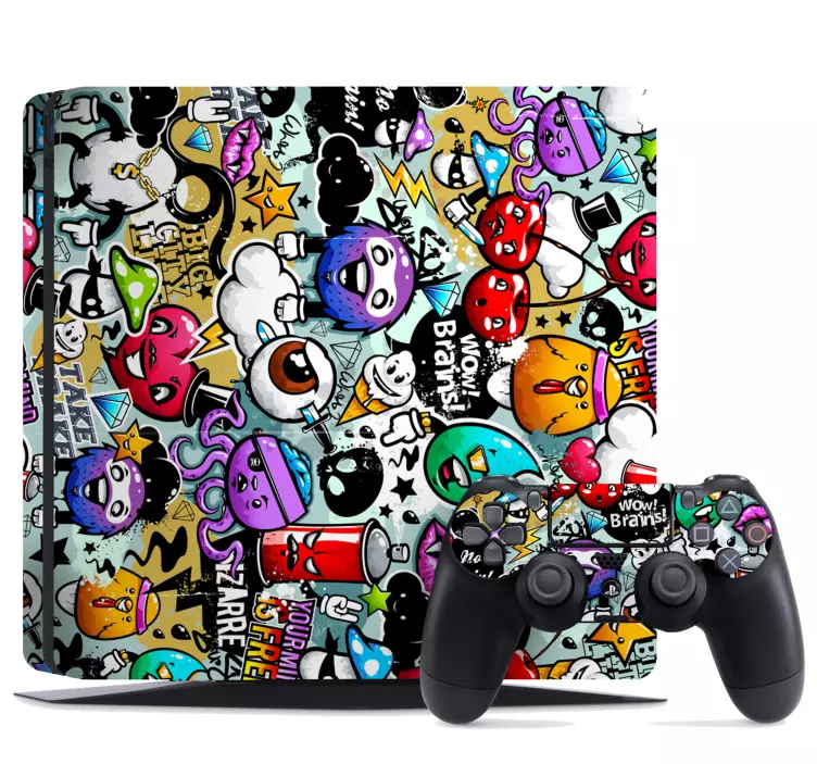 Autocolante ps4 pentru graffiti de artă - TenStickers