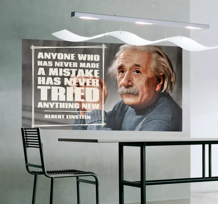 Greseli einstein citat autocolant - TenStickers