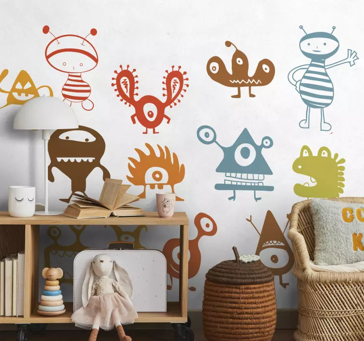 Grup de autocolant monstru extraterestru - TenStickers