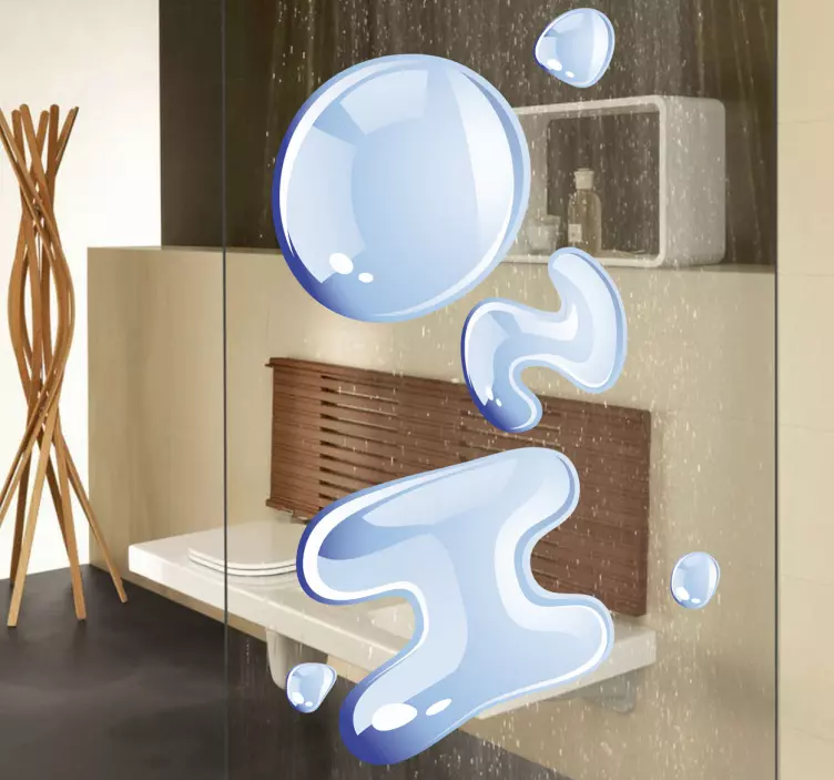 H2o sticker text decorativ - TenStickers