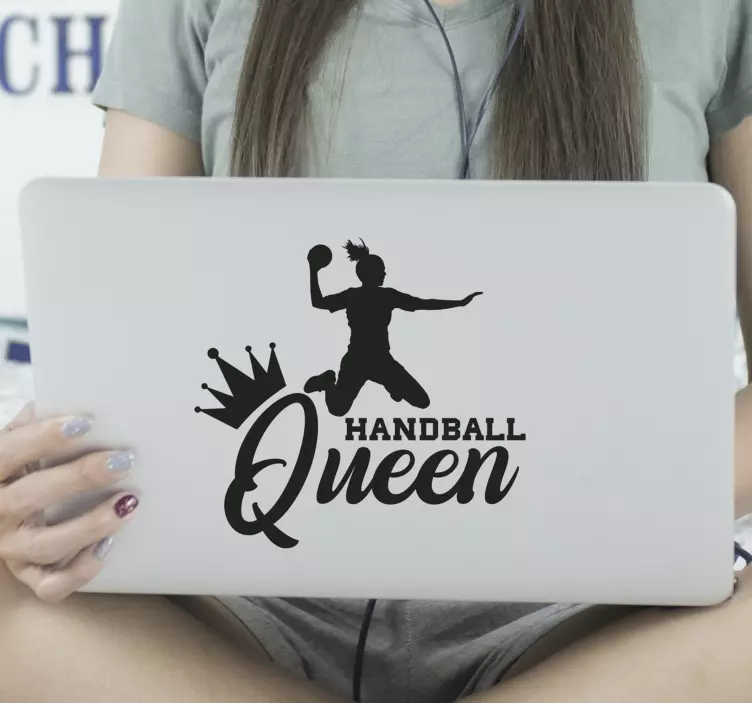 Handbal regina sticker laptop - TenStickers