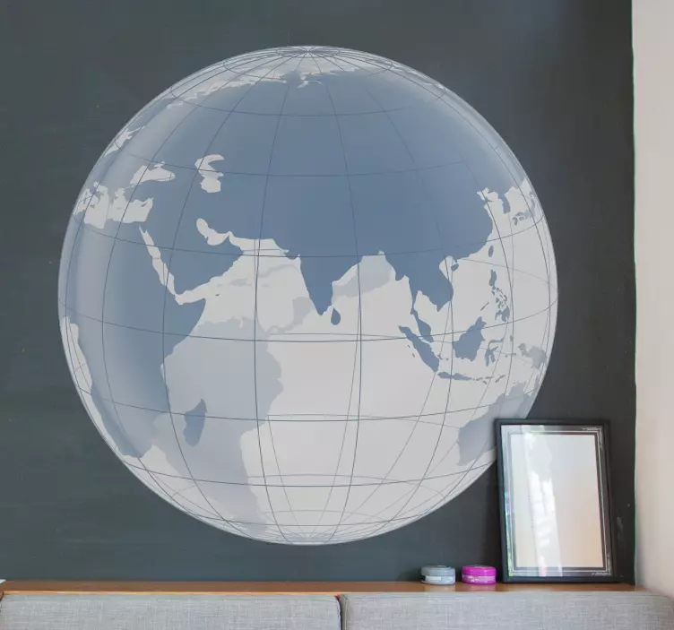 Hartă indiană autocolant de perete translucid - TenStickers