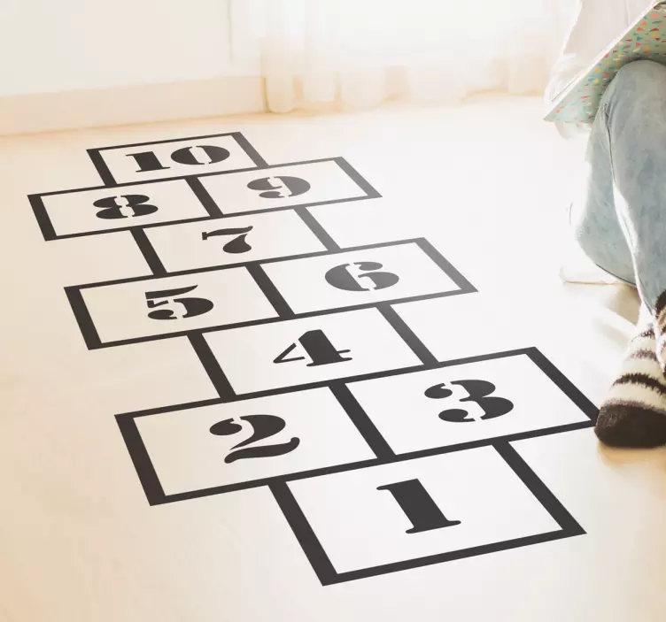 Hopscotch modern decal copii - TenStickers