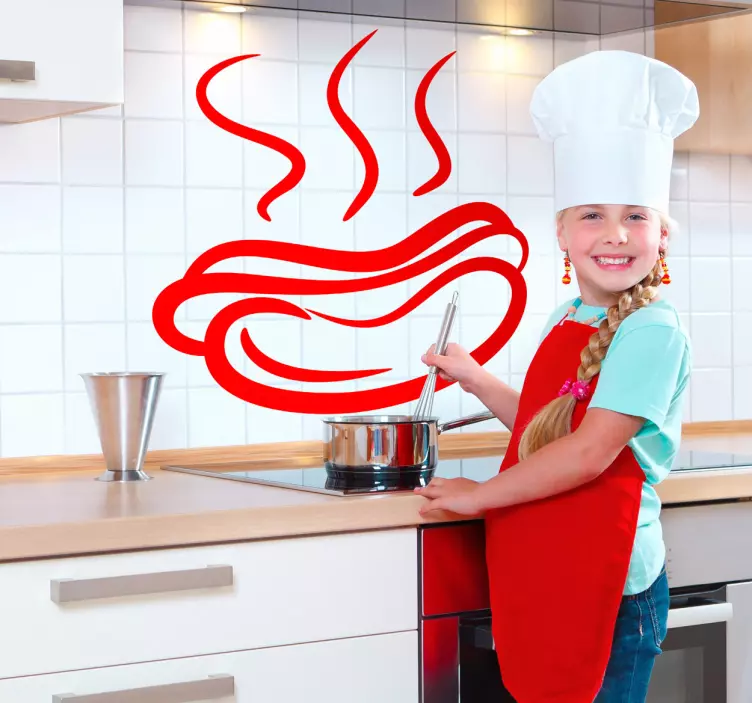 Hotdog contur decal - TenStickers