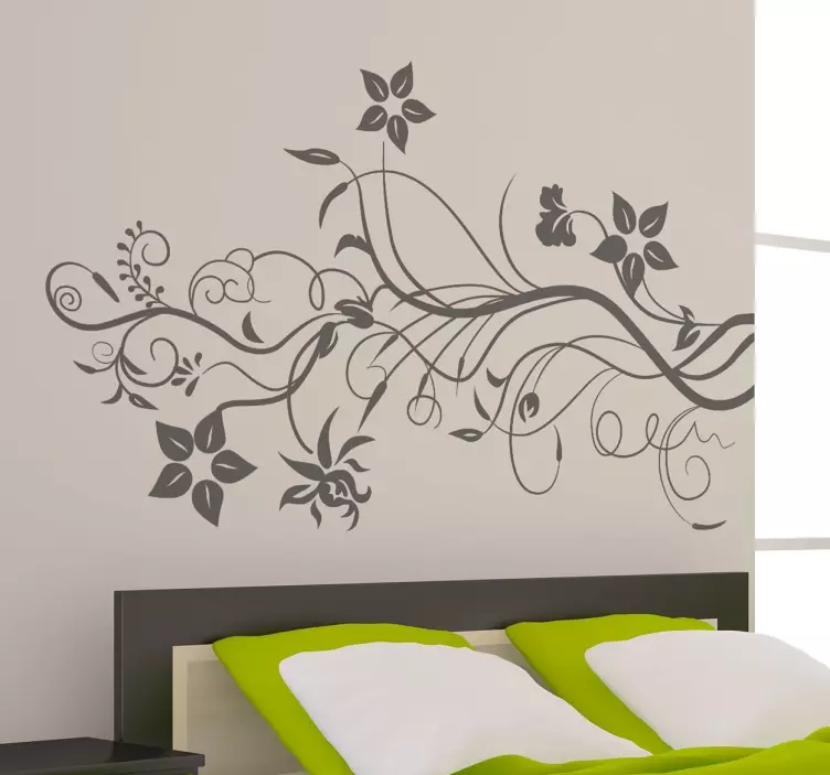Ilustrație de perete floral decorative - TenStickers