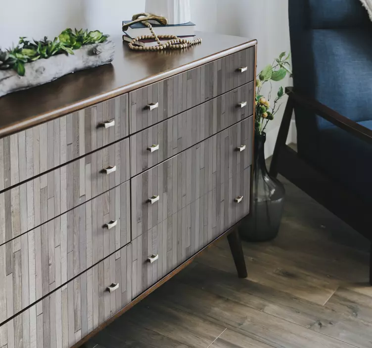 Imitatie autocolant de mobilier din lemn - TenStickers