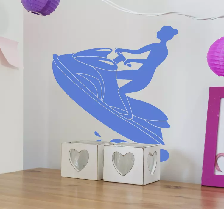 Jetski silueta autocolant pentru sporturi extreme - TenStickers