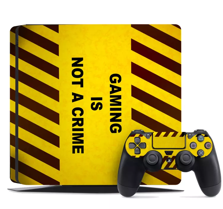 Jocurile de noroc nu reprezintă o crimă autocolante ps4 - TenStickers