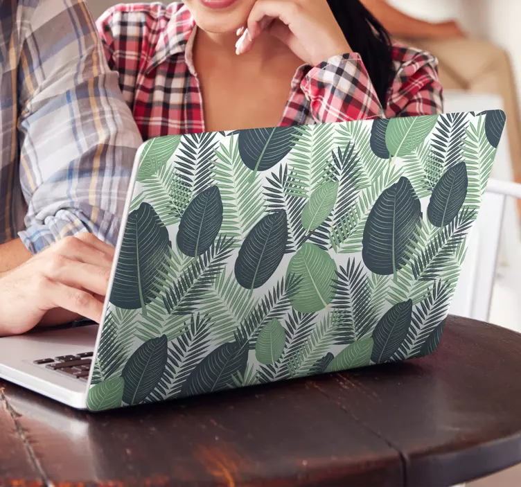 Autocolant pentru laptop cu vegetație în junglă - TenStickers