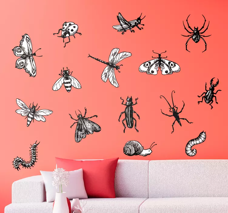 Kit de insecte living living decor - TenStickers