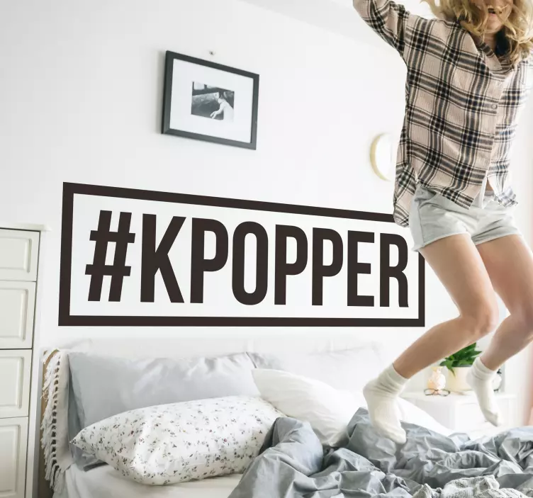#kpopper sticker de muzică pop - TenStickers