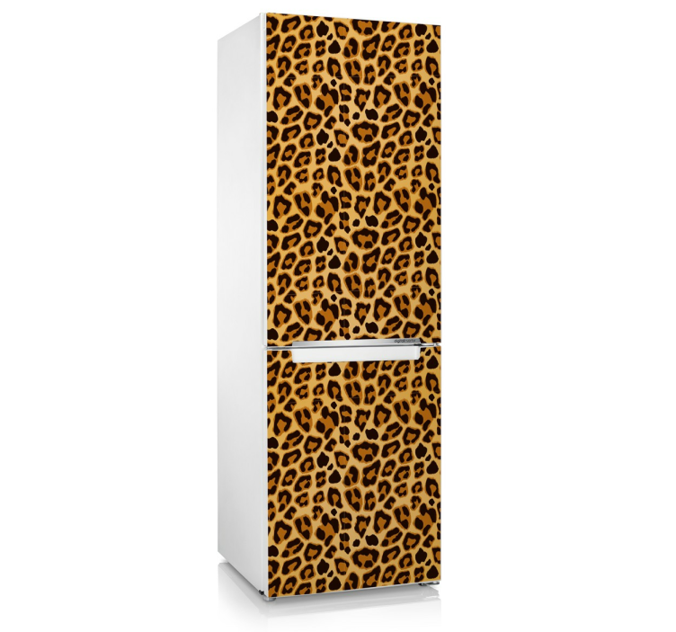 Leopard print autocolant frigider - TenStickers