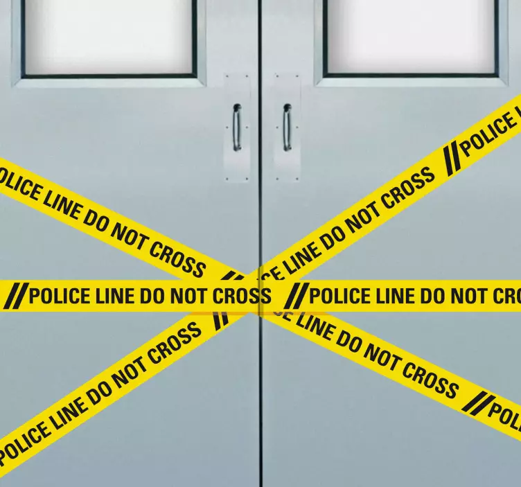 Linia de poliție nu traversa autocolant - TenStickers