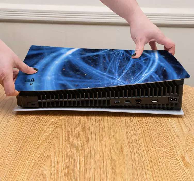 Autocolant cu linii strălucitoare cu tehnologie mesh ps5 - TenStickers