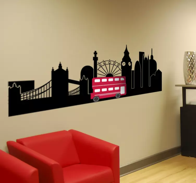 London big ben mural mural - TenStickers