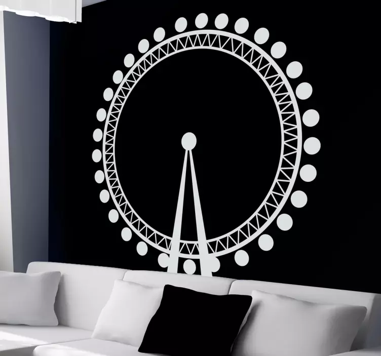 London ochi silueta decal - TenStickers