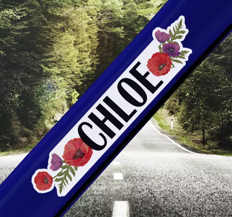 Mac autocolant personalizabil pentru flori de perete - TenStickers