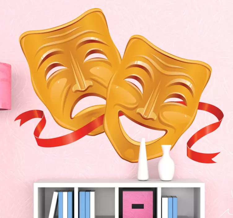 Măști de teatru decal decorativ - TenStickers