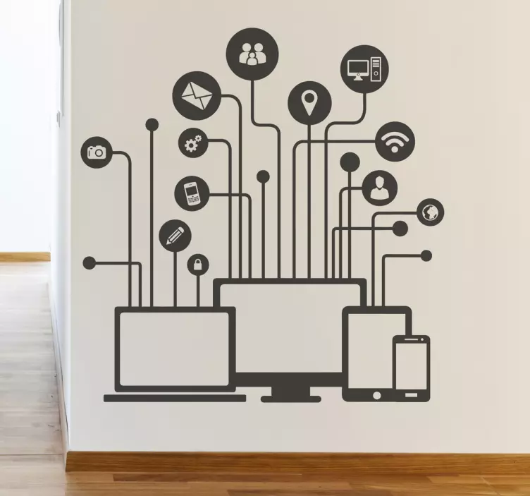 Media sticker decorativ - TenStickers