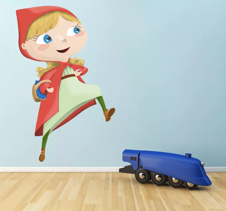 Mic autocolant de hota roșie - TenStickers