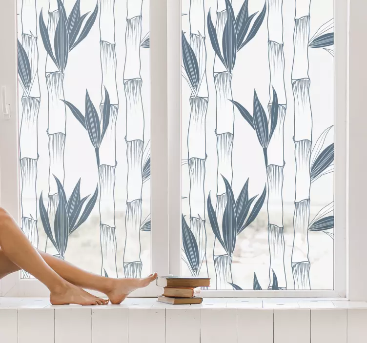 Autocolant cu model de plante de bambus - TenStickers