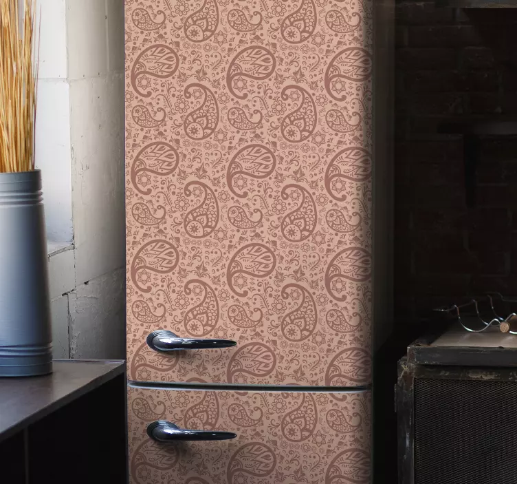 Autocolant model frigorific paisley - TenStickers