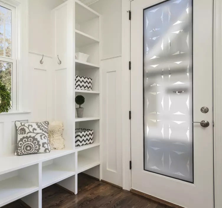 Model pentru autocolant translucid pentru ușă - TenStickers