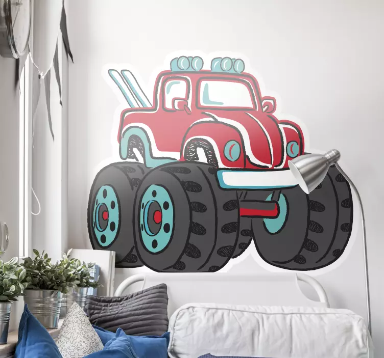 Autocolant autotren monster truck - TenStickers