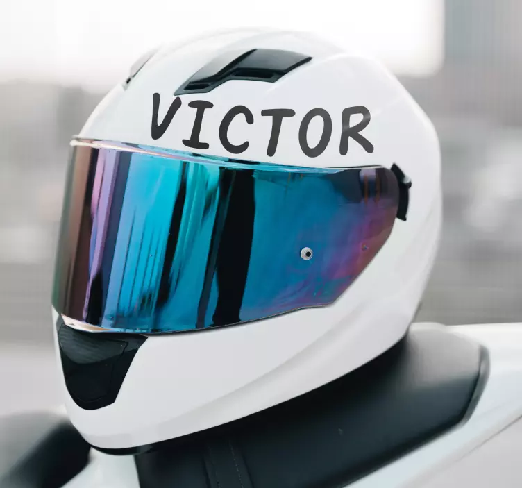 Autocolante motociclete numele căștii - TenStickers