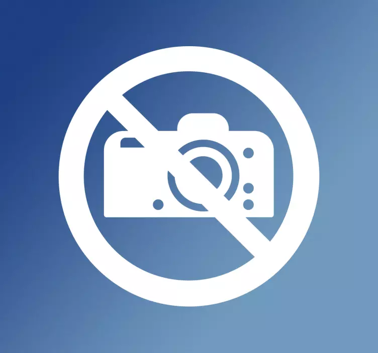 Niciun semn de fotografie - TenStickers