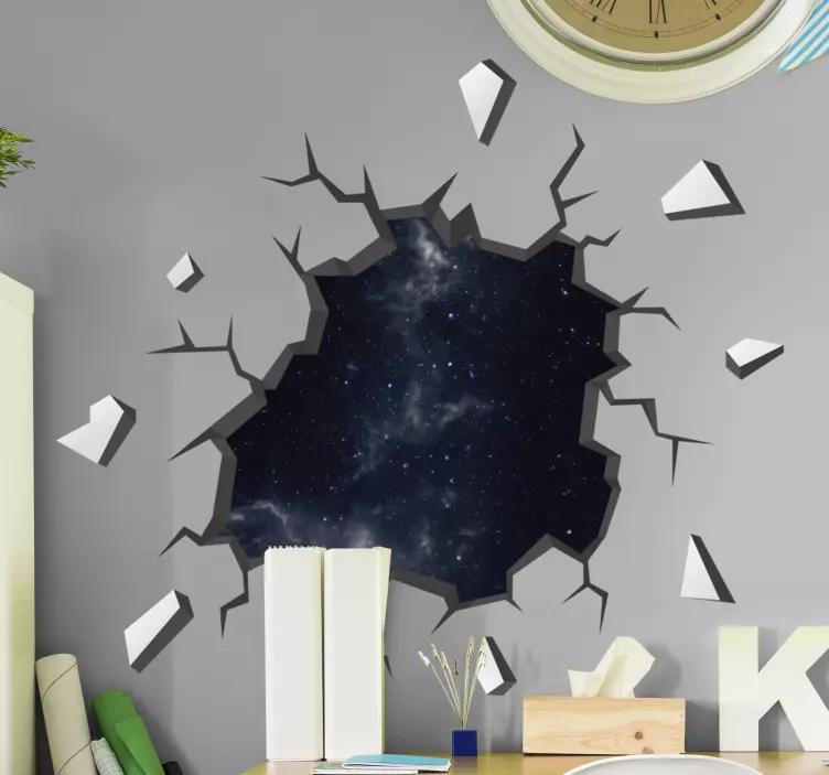 Noapte cer 3d efecte vizuale decal - TenStickers